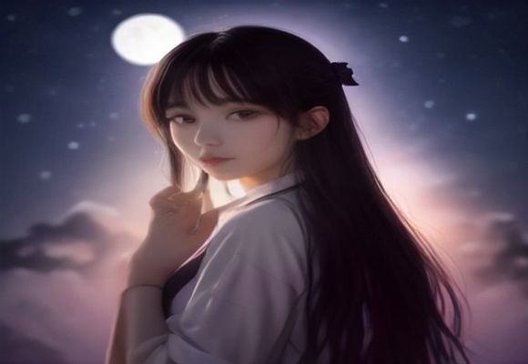 午夜蓝色调情感主题插画，两个朦胧人物轮廓在蓝色光晕中若即若离，呈现迷情状态的迷茫吸引感与不确定性